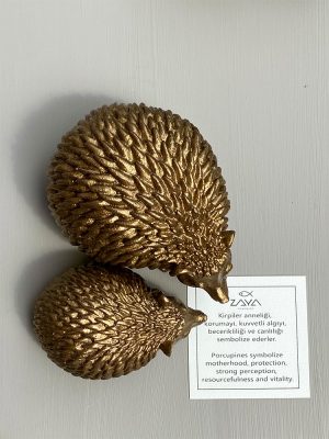 Zaya Seramik - Kirpi Anne ve Yavru Set