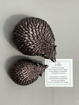 Zaya Seramik - Kirpi Anne ve Yavru Set