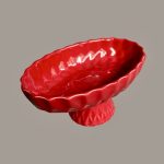Oval Ayaklı Servis - Kırmızı
