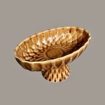 Oval Ayaklı Servis - Bal